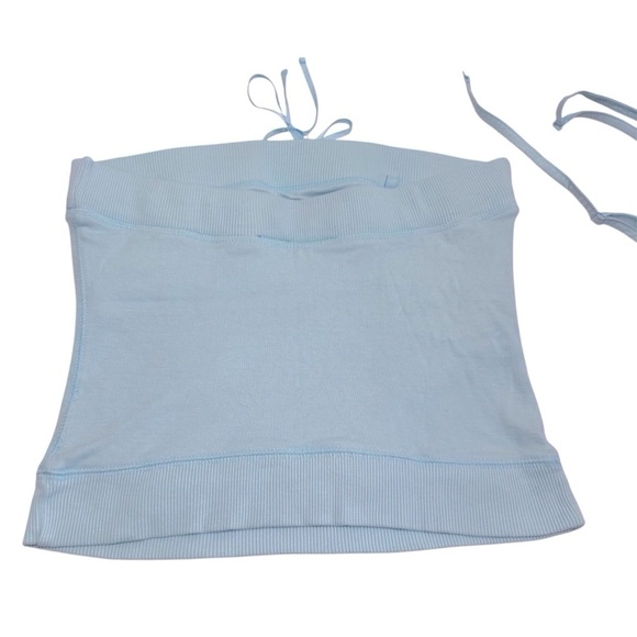Vintage Y2K Convertible Tank Tube Top in Blue Size Medium Built-In Bralette - Picture 6 of 9